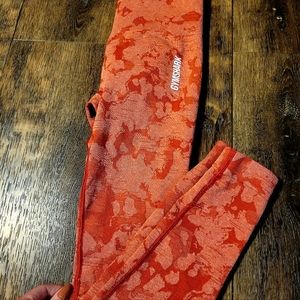 Gymshark Red Camo Leggings